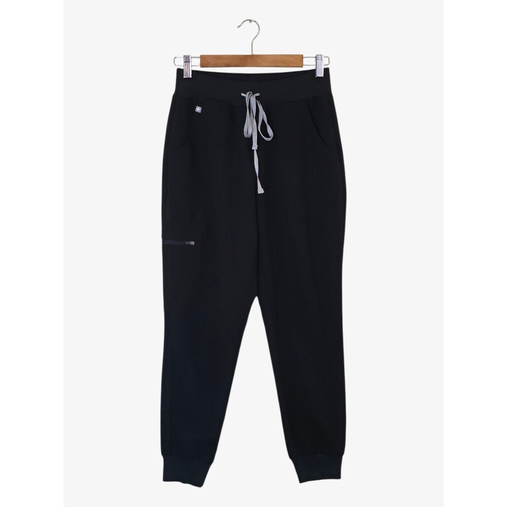 Figs Zamora Womens Jogger Scrub  Pants Black Size Small
